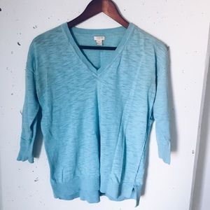 blue j crew sweater